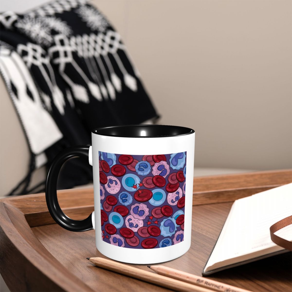 Medical Lab Gifts - 血液学血液細胞医療研究所科学者マグ面白いセラミックコーヒーカップティーマグミルクカップドリンクウェア友人へのギフト
