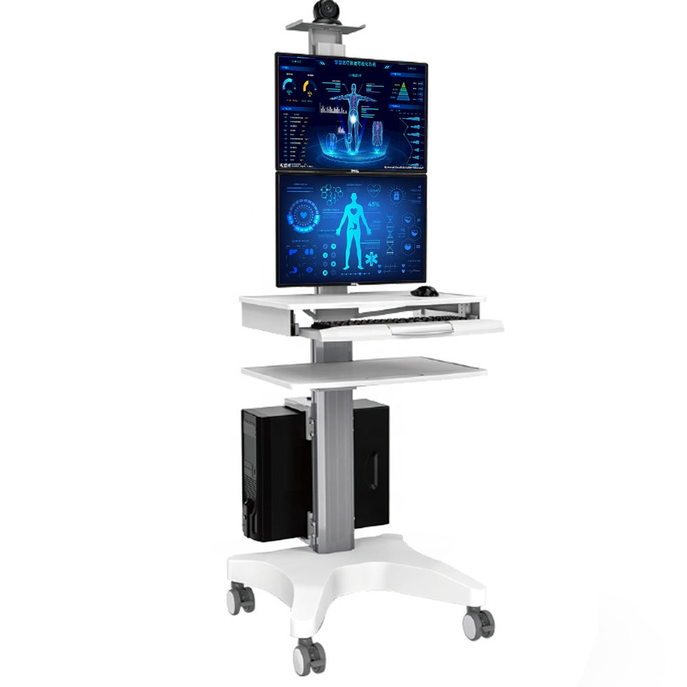 Medical Lab Officer - ABS樹脂製モバイル調整式病院医療用トロリー、オフィス設置学校研究所クリニックワークステーション