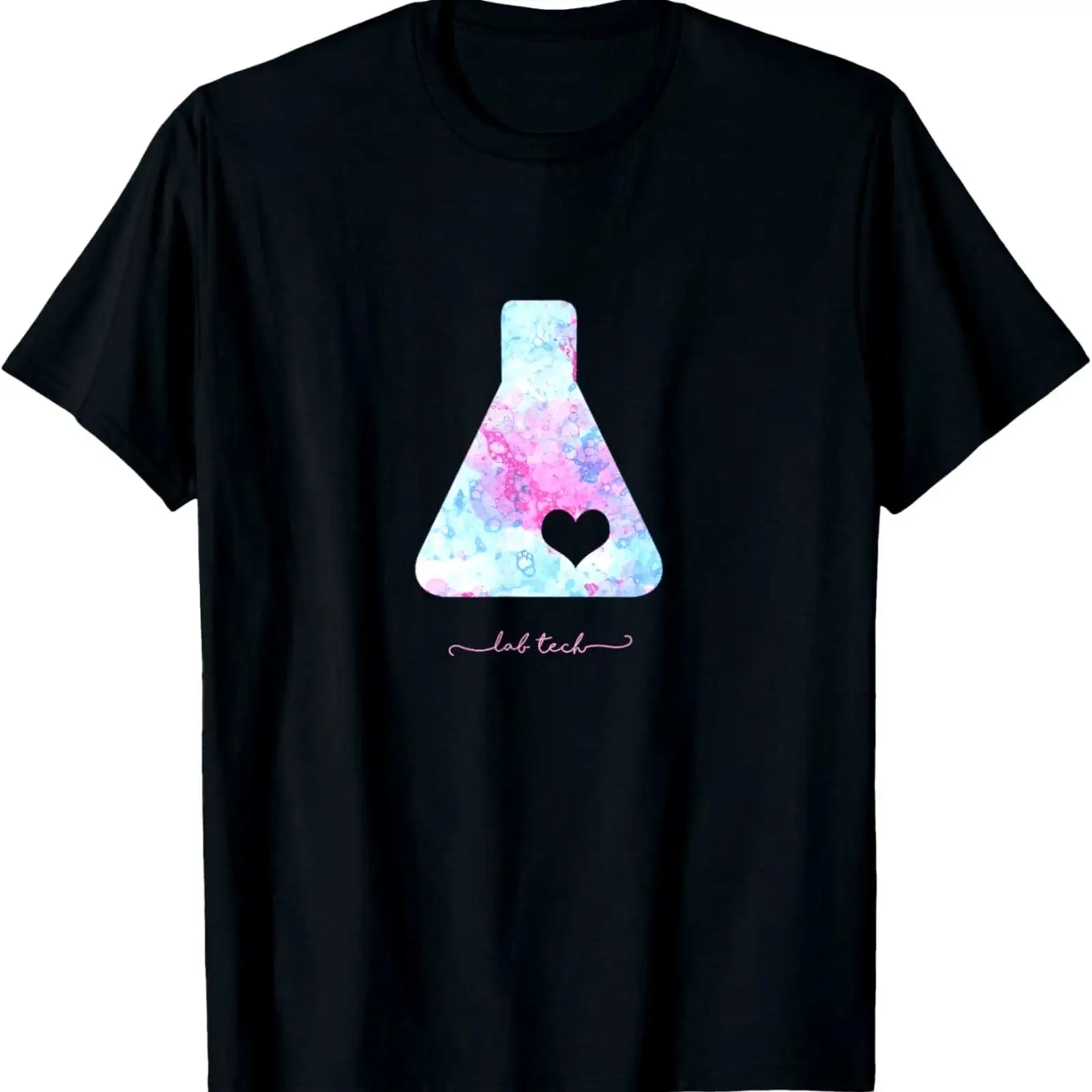 Medical Lab Gifts - ハート付きビーカー 医療技術者 ラブウィークギフト Tシャツ 180g サイエンス