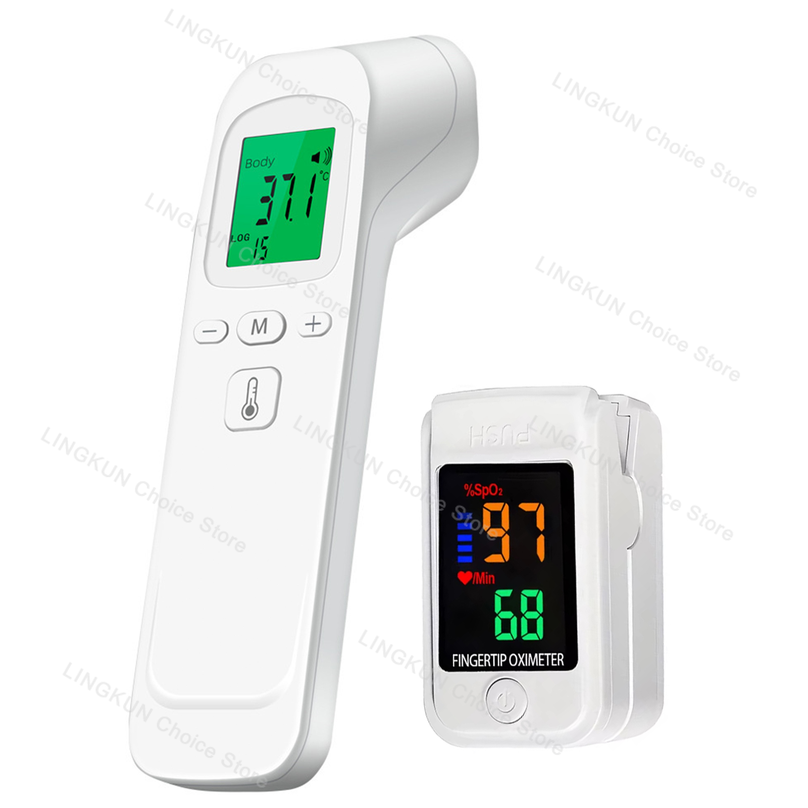 Digital Thermometer Infrared - 酸素濃度計赤外線発熱温度計医療家庭用デジタル幼児大人非接触レーザー体温耳体温計