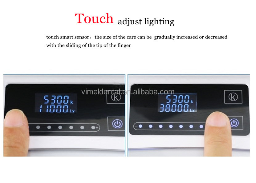 Dental Chair Unit - 歯科用ライト 8個の冷光LEDシャドウレスアルミ合金製 60,000LUX照明 感光性口腔内ランプ 歯科用チェアユニット用