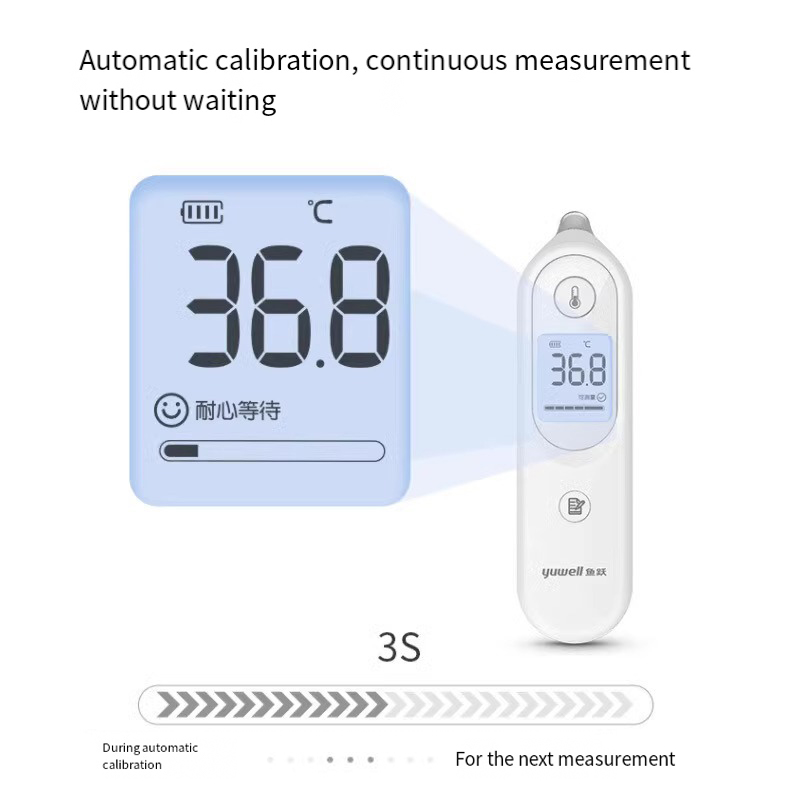 Digital Thermometer Infrared - 大人と子供のためのデジタル耳体温計、臨床的に正確な赤外線体温計、摂氏と華氏の温度測定