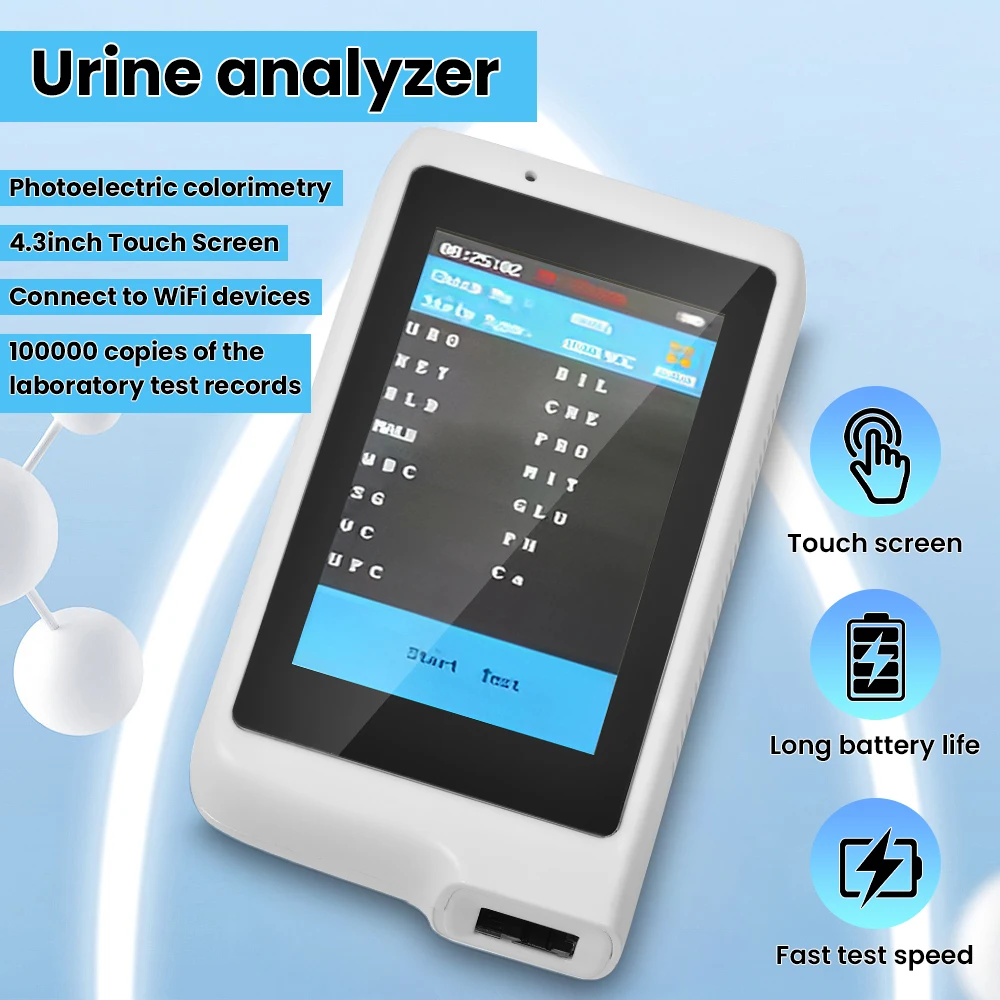 Urine Analyzer Strip - シノヒーロ動物尿分析装置医療機器尿モニター獣医用尿分析装置（パラメータテストストリップ付き）