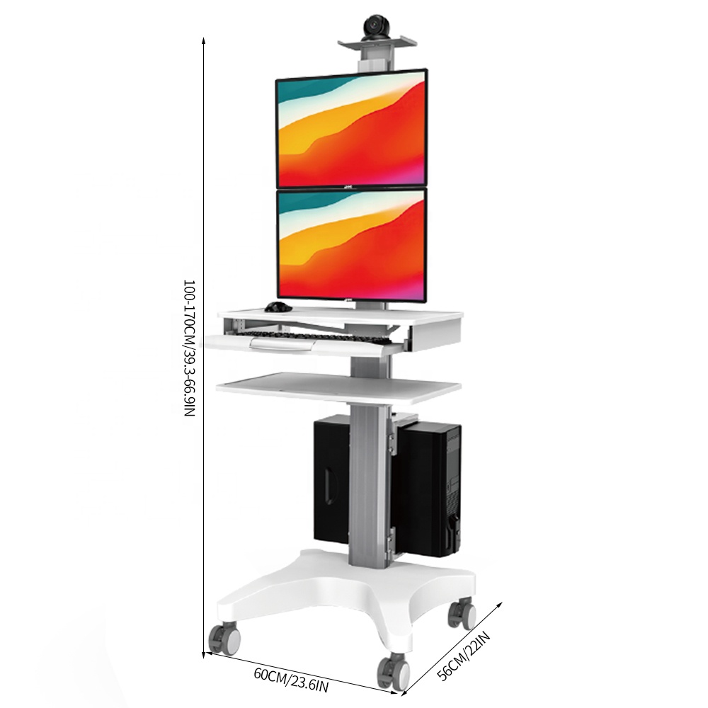 ABS樹脂製モバイル調節可能病院医療用トロリー（2つのオフィ - Medical Lab Officer のレビューと価格