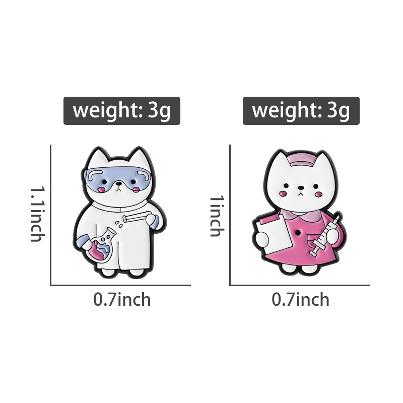 看護師、ラボ、猫、エナメルピン、カスタム、かわいい子猫、看護 - Medical Lab Gifts のレビューと価格