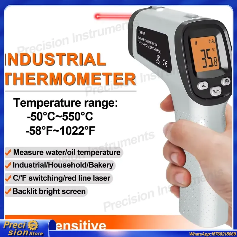 CX6050 ハンドヘルド非接触赤外線温度計ガンデジタルレー - Digital Thermometer Infrared のレビューと価格